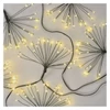 Kép 1/10 - LED fényfüzér – fürtök, nano, 8 m, beltéri, meleg fehér, időzítő