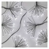 Kép 1/11 - LED fényfüzér – fürtök, nano, 2,35 m, beltéri, hideg fehér, időzítő