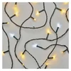 Kép 1/8 - LED karácsonyi fényfüzér, villogó, 8 m, kültéri és beltéri, meleg/hideg fehér, időzítő