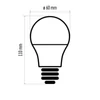 Kép 7/9 - EMOS Basic LED izzó A60 E27 8.5W 806lm meleg fehér