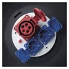 Kép 8/9 - Kültéri kábeldob 33 m / 3 aljzat / fekete / gumi / 230V/400V / 2,5 mm2