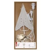 Kép 6/8 - LED papírcsillag, aranyszínű talppal, 45 cm, beltéri