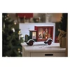 Kép 5/8 - LED adventi naptár, fa autó, 20x30,5 cm, 2x AA, beltéri, meleg fehér, időzítő