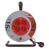 Kép 2/8 - Kábeldob 15 m / 4 aljzat / fekete / PVC / 230 V / 1 mm2