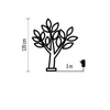 Kép 7/7 - LED karácsonyfa, 120 cm, kültérre és beltérre, meleg fehér