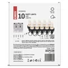 Kép 6/7 - LED fényfüzér – 10x party égő átlátszó, 4,5 m, kültéri és beltéri, hideg fehér