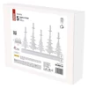 Kép 4/8 - LED gyertyatartó – karácsonyfák gyertyákkal, 24 cm, 2x AA, beltéri, meleg fehér, időzítő