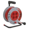 Kép 1/8 - Kábeldob 15 m / 4 aljzat / fekete / PVC / 230 V / 1 mm2