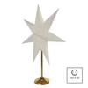 Kép 3/8 - LED papírcsillag, aranyszínű talppal, 45 cm, beltéri