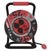 Kép 2/8 - Kültéri kábeldob 25 m / 4 aljzat / fekete / gumi-neoprén / 230V / 1,5 mm2