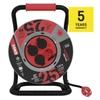 Kép 8/8 - Kültéri kábeldob 25 m / 4 aljzat / fekete / gumi-neoprén / 230V / 1,5 mm2