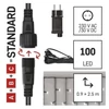 Kép 3/14 - EMOS CNT Kezdő készlet – jégcsapok 2,5m 100LED IP44 12W, hideg fehér, időz.