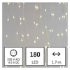 Kép 3/12 - LED karácsonyi drop fényfüzér – fényfüggöny, 1,7x1,5 m, kültéri és beltéri, meleg fehér