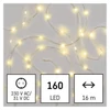 Kép 3/9 - LED karácsonyi drop fényfüzér, 16 m, kültéri és beltéri, meleg fehér, időzítő