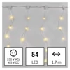 Kép 3/9 - LED karácsonyi drop fényfüzér – jégcsapok, 1,7 m, kültéri és beltéri, meleg fehér, progr.