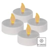 Kép 3/6 - LED dekoráció – 4x teamécses, maxi, 4x CR2032, beltéri, vintage