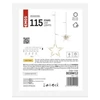 Kép 3/7 - LED karácsonyi fényfüggöny – csillagok, 185x105 cm, beltéri, meleg fehér