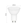 Kép 3/11 - LED izzó GoSmart MR16 / GU10 / 4,8 W (35 W) / 400 lm / RGB / dimmelhető / Wi-Fi