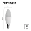 Kép 4/11 - LED izzó GoSmart gyertya / E14 / 4,8 W (40 W) / 470 lm / RGB / dimmelhető / Wi-Fi