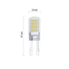 Kép 3/9 - LED izzó Classic JC / G9 / 2,5 W (32 W) / 350 lm / meleg fehér