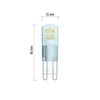Kép 3/9 - LED izzó Classic JC / G9 / 1,9 W (22 W) / 210 lm / természetes fehér