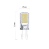 Kép 3/9 - LED izzó Classic JC / G9 / 4 W (40 W) / 470 lm / természetes fehér