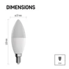 Kép 4/11 - LED izzó GoSmart gyertya / E14 / 4,8 W (40 W) / 470 lm / RGB / dimmelhető / Zigbee