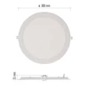 Kép 4/13 - LED süllyesztett lámpatest NEXXO, kerek, fehér, 24W, meleg fehér