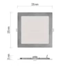 Kép 4/13 - LED süllyesztett lámpatest NEXXO, négyzet, ezüst, 18W, CCT