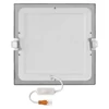 Kép 6/13 - LED süllyesztett lámpatest NEXXO, négyzet, ezüst, 18W, CCT