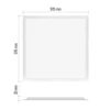 Kép 4/9 - LED panel DAXXO beépíthető 36W 3600lm természetes fehér