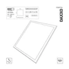 Kép 8/9 - LED panel DAXXO beépíthető 36W 3600lm természetes fehér