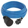 Kép 1/11 - Weatherproof Extension Cord 10 m / 1 socket / black / silicon / 230 V / 1,5 mm2