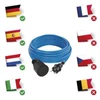 Kép 6/11 - Weatherproof Extension Cord 10 m / 1 socket / black / silicon / 230 V / 1,5 mm2