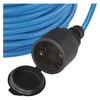 Kép 11/11 - Weatherproof Extension Cord 10 m / 1 socket / black / silicon / 230 V / 1,5 mm2