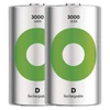 Kép 2/10 - GP ReCyko NiMH Akkumulátor HR20 (D) 3000mAh 2db
