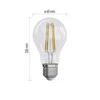Kép 3/15 - LED izzó Filament A60 / E27 / 3,8 W (60 W) / 806 lm / meleg fehér