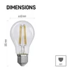 Kép 5/15 - LED izzó Filament A60 / E27 / 5 W (75 W) / 1 060 lm / természetes fehér