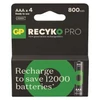 Kép 1/4 - GP ReCyko Pro NiMH Akkumulátor HR03 (AAA) 4db