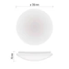 Kép 4/17 - LED mennyezeti lámpatest TIVI, kerek, fehér 5,2W, IP44, Természetes fehér