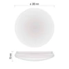 Kép 4/17 - LED mennyezeti lámpatest TIVI, kerek, fehér 12,5W, IP44, Természetes fehér