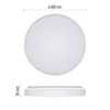 Kép 4/11 - LED lámpatest LIVI 40 cm, 30 W, hideg-meleg fehér, távirányítóval szabályozható, dimmelhet
