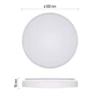 Kép 4/11 - LED lámpatest LIVI 50 cm, 45 W, hideg-meleg fehér, távirányítóval szabályozható, dimmelhet