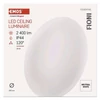 Kép 8/10 - EMOS LED MENNYEZETI LÁMPA FIONI 24W NW IP44