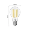 Kép 3/15 - LED izzó Filament A60 A CLASS / E27 / 7,2 W (100 W) / 1521 lm / meleg fehér