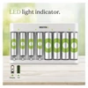 Kép 8/11 - GP Akkumulátor töltő Eco E821 + 4× AA 2100 + 4× AAA 850