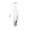 Kép 3/12 - LED izzó Classic gyertya / E14 / 2,5 W (32 W) / 350 lm / Meleg fehér