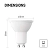 Kép 6/16 - LED izzó Classic MR16 / GU10 / 7 W  (60 W) / 806 lm / Meleg fehér