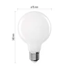 Kép 4/12 - LED izzó Filament G95 / E27 / 7,8 W (75 W) / 1055 lm / Természetes fehér