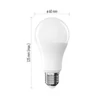 Kép 4/10 - LED izzó Basic A60 / E27 / 17,8 W (100 W) / 1521 lm / Természetes fehér